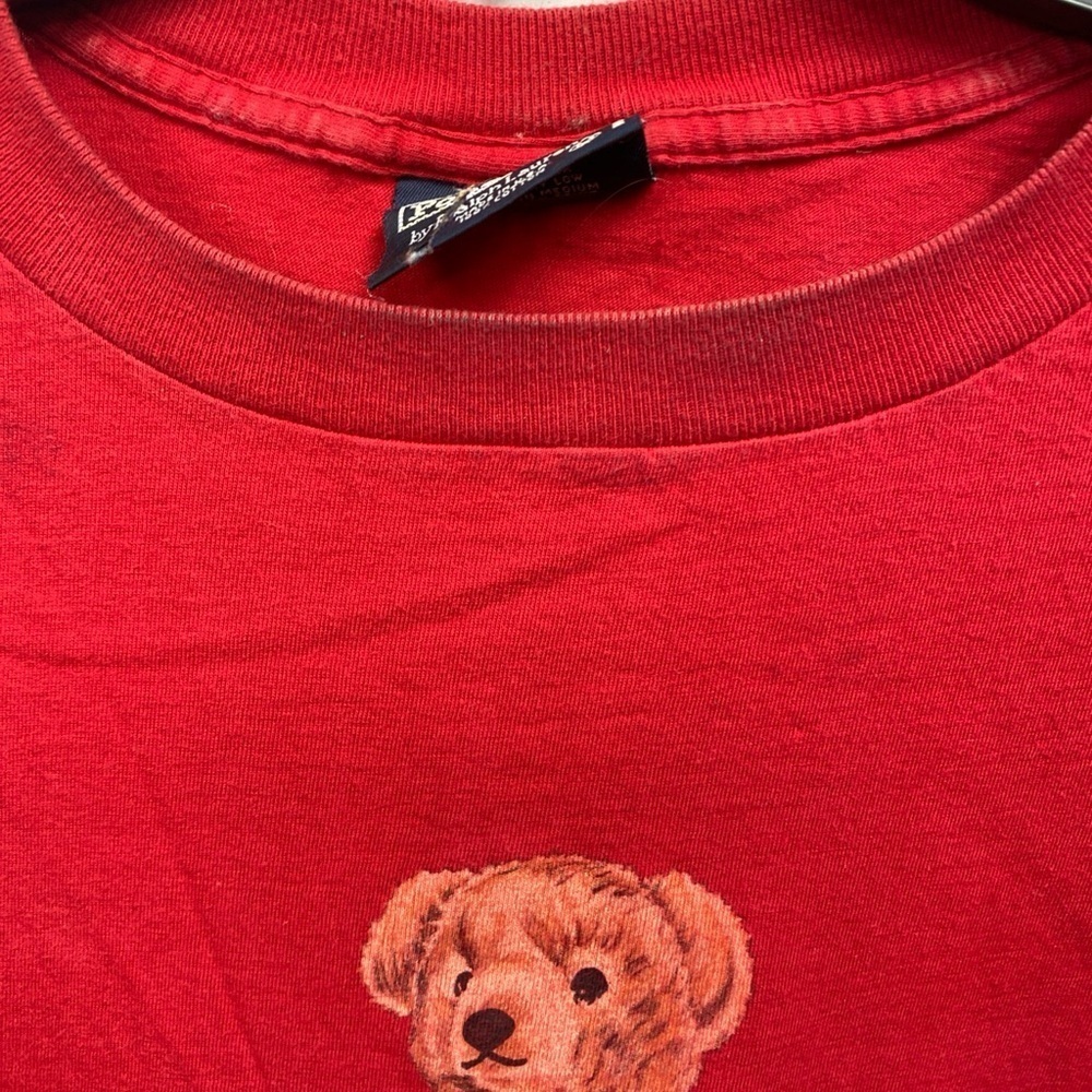 Vintage Polo Ralph Lauren Shirt Mens Large Polo Bear Made USA 90s Tee T-Shirt - Picture 10 of 14